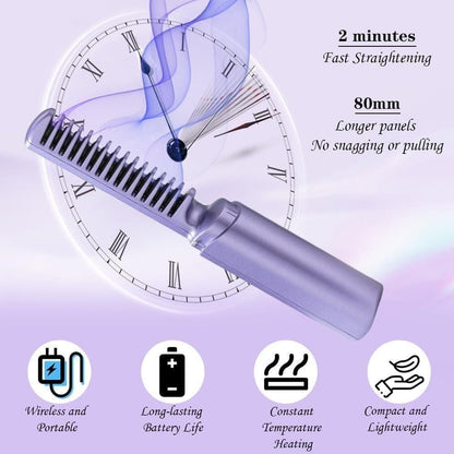 Portable Mini Hair Straightener Cordless